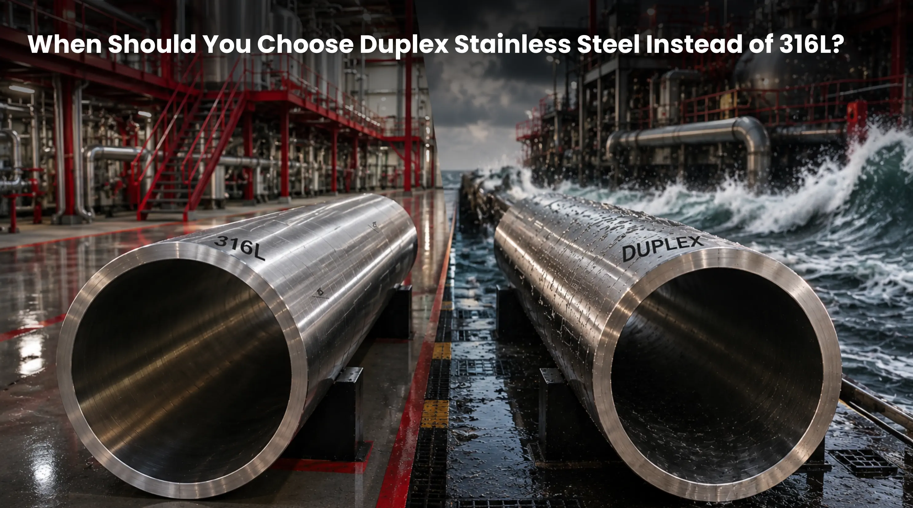 Compare Duplex 2205 and 316L stainless steel