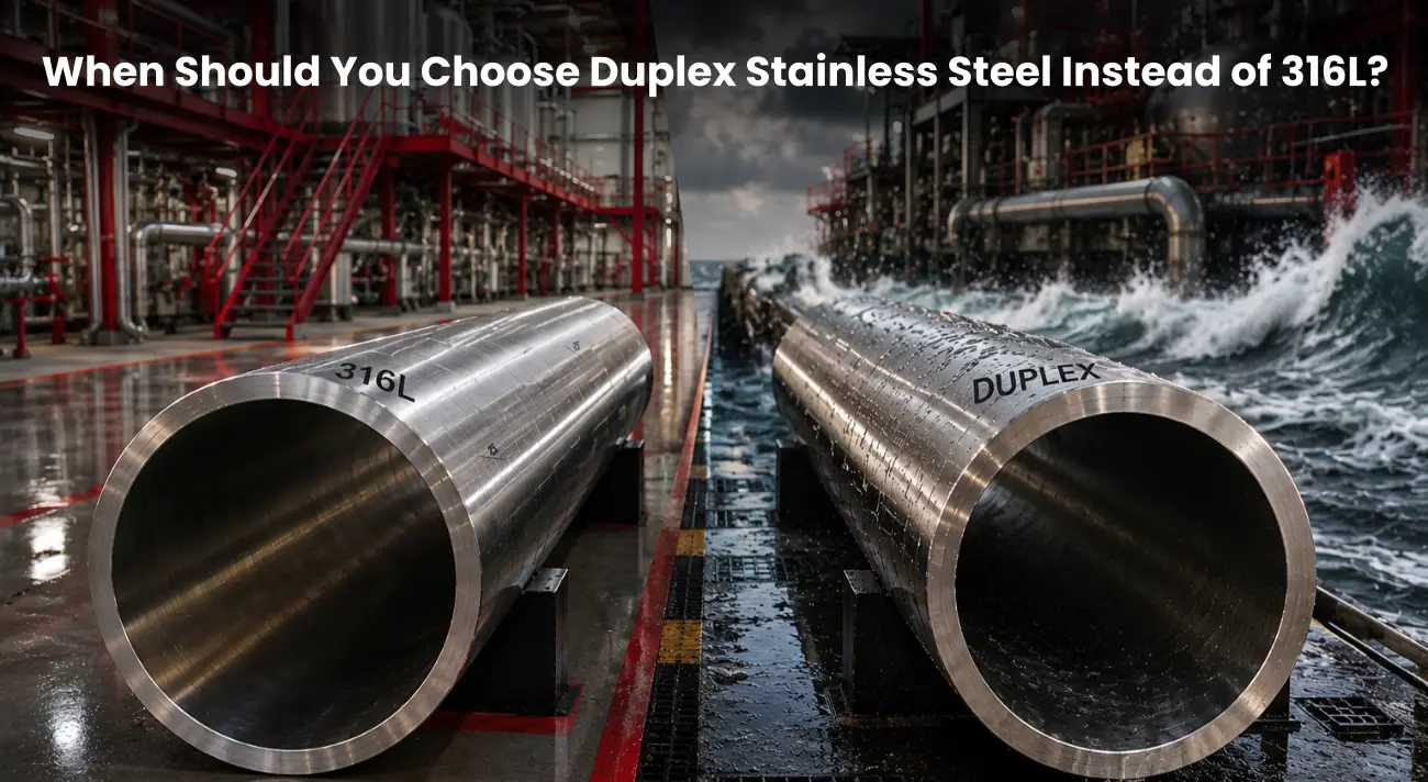 Compare Duplex 2205 and 316L stainless steel