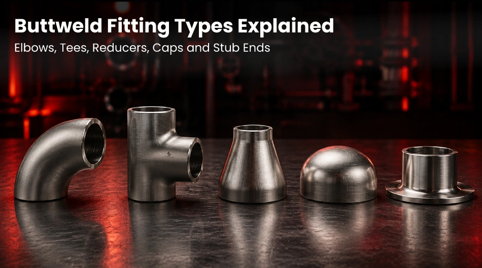 Buttweld Fitting Types Explained: Elbows, Tees, Reducers