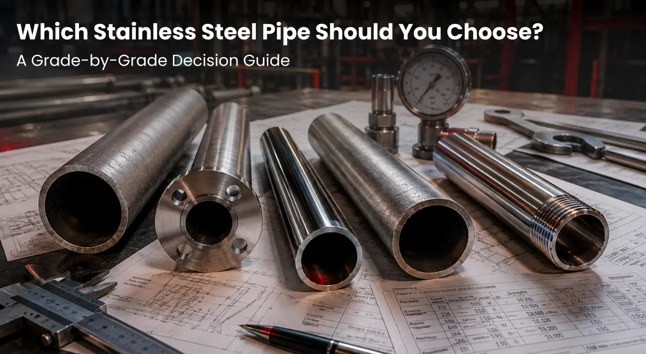 Stainless steel pipe grades comparison