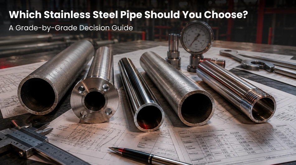 Stainless steel pipe grades comparison